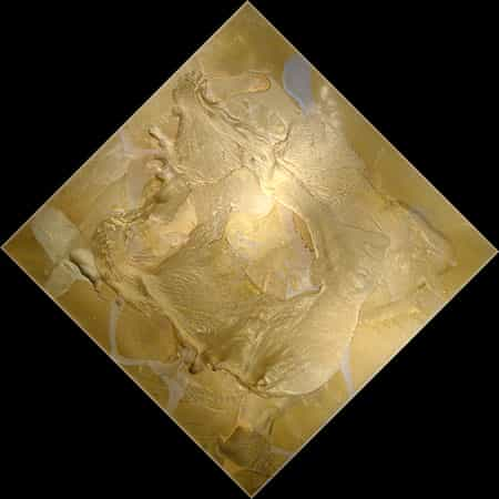 Cathedral City Art Collection: Elan Vital, Gorgeous Golds Painting #4195